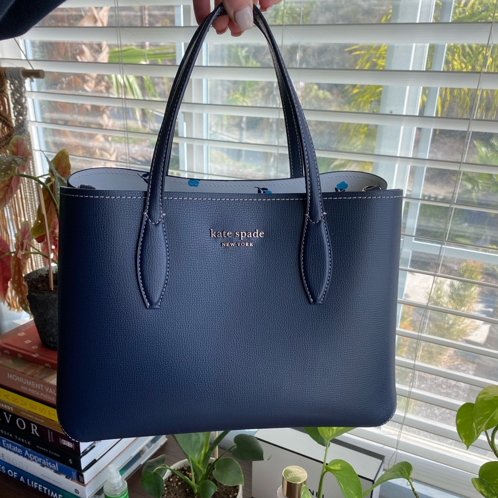 Kate Spade Navy Dainty Bloom Satchel